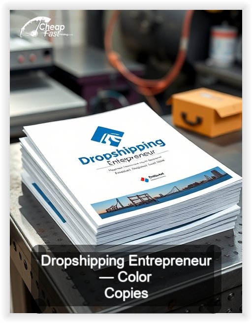Dropshipping Entrepreneur business card design sample