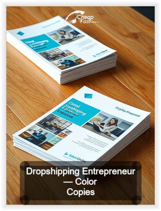 Dropshipping Entrepreneur business card design sample