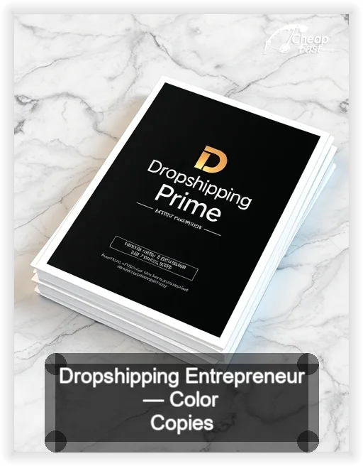Dropshipping Entrepreneur business card design sample