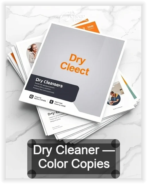 Dry Cleaner business card design sample