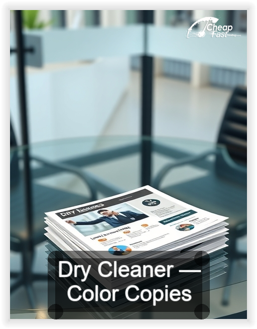 Dry Cleaner business card design sample