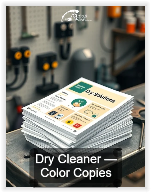 Dry Cleaner business card design sample