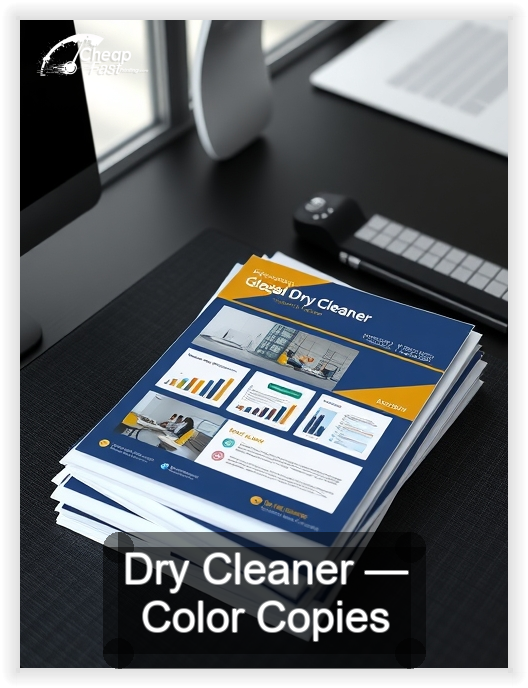 Dry Cleaner business card design sample