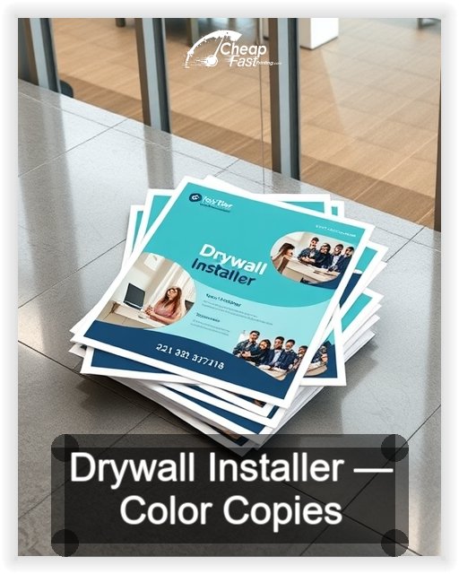 Drywall Installer business card design sample
