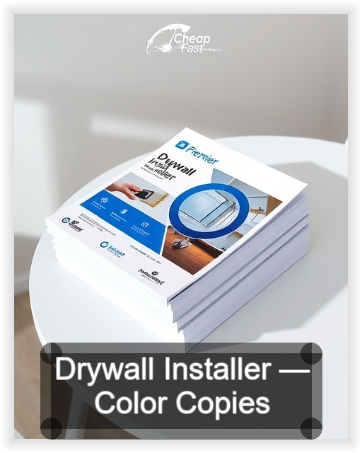 Drywall Installer business card design sample
