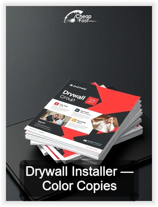 Drywall Installer business card design sample