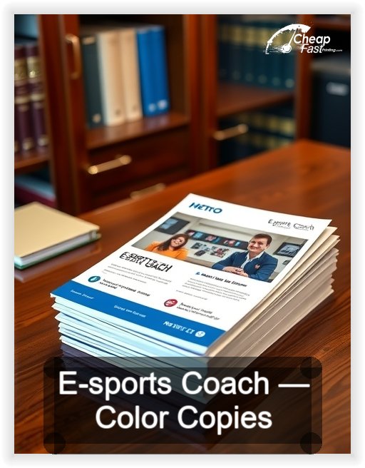 E Sports Coach business card design sample