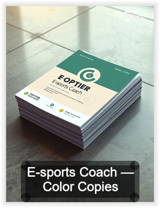 E Sports Coach business card design sample