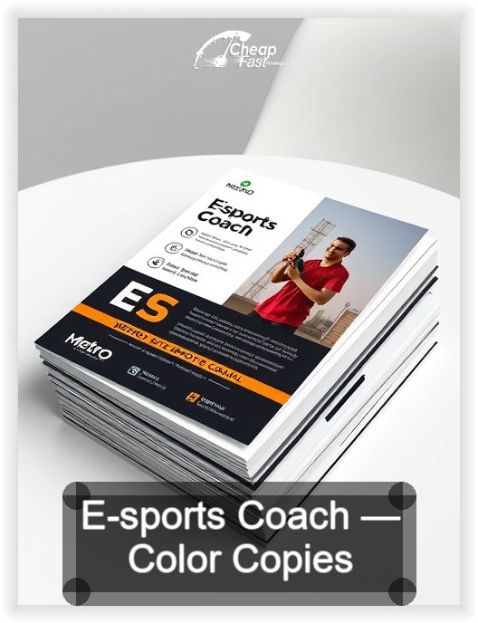E Sports Coach business card design sample