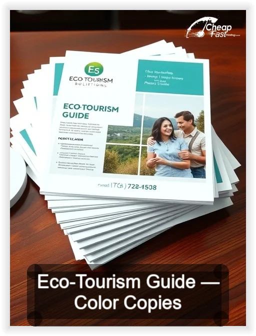 Eco Tourism Guide business card design sample