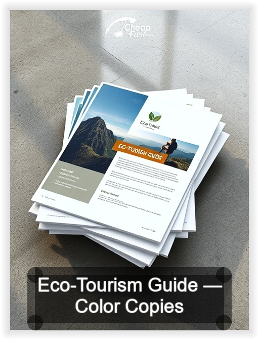 Eco Tourism Guide business card design sample