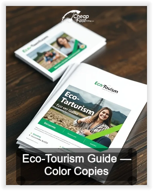 Eco Tourism Guide business card design sample