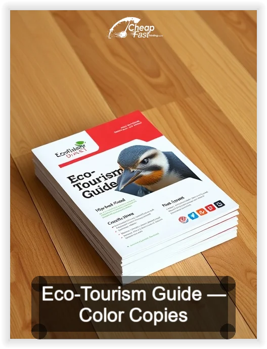Eco Tourism Guide business card design sample