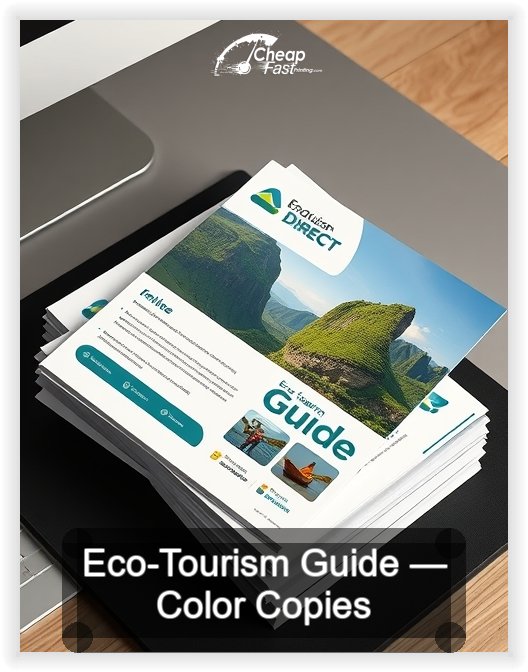 Eco Tourism Guide business card design sample
