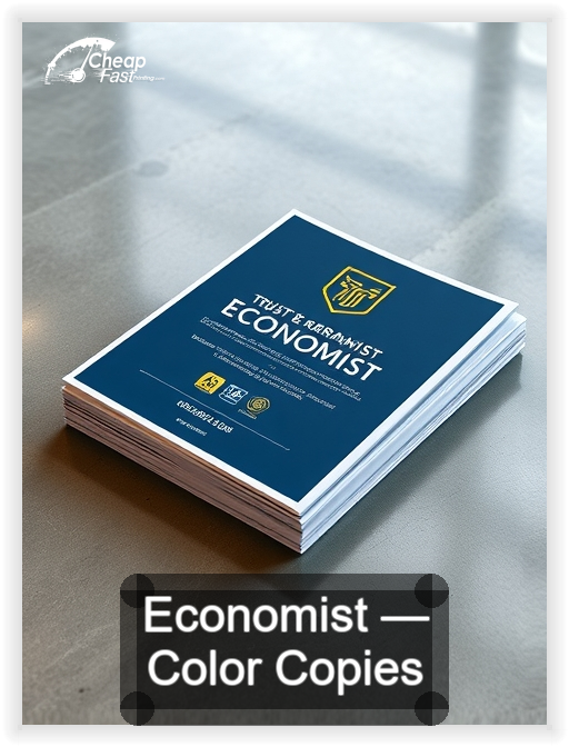 Economist business card design sample