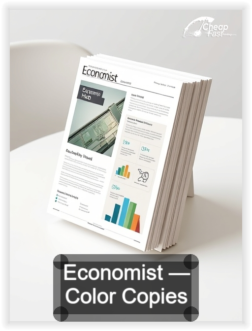 Economist business card design sample