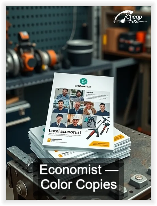 Economist business card design sample