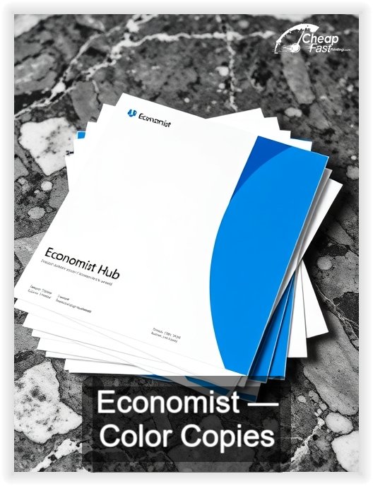 Economist business card design sample