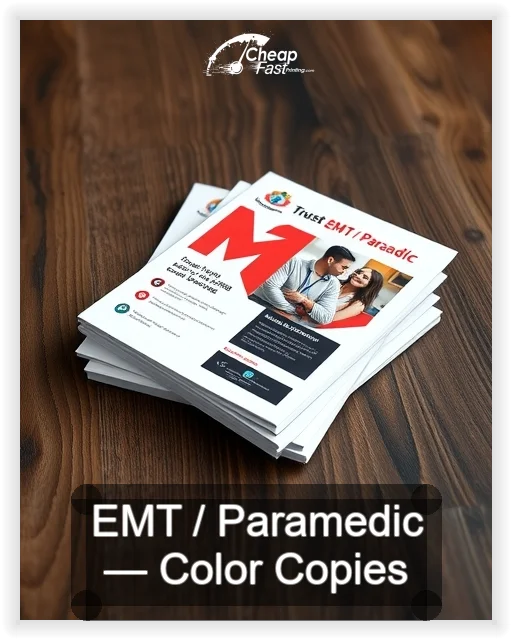 Emt Paramedic business card design sample