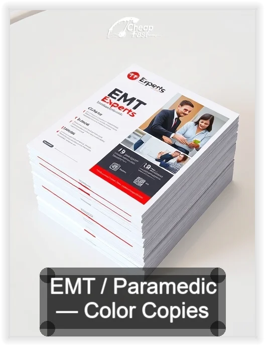 Emt Paramedic business card design sample
