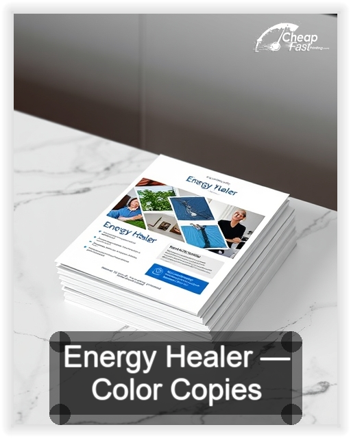 Energy Healer business card design sample