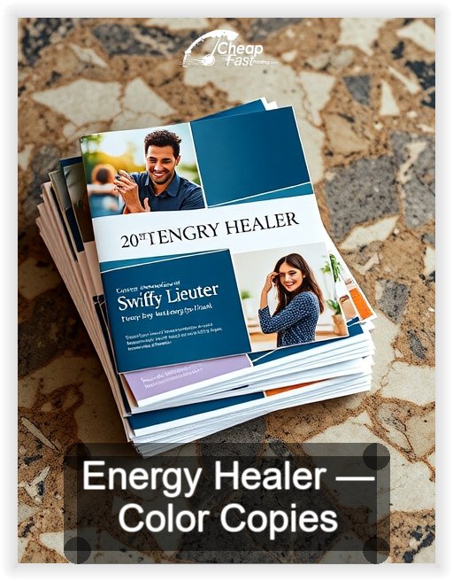 Energy Healer business card design sample