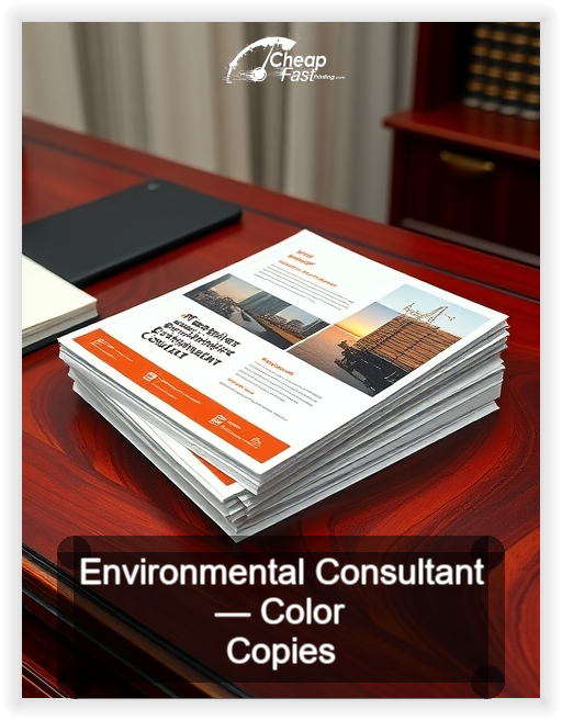 Environmental Consultant business card design sample