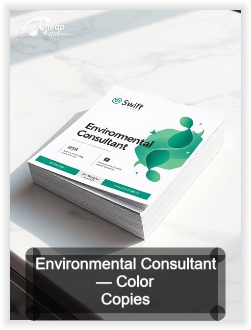 Environmental Consultant business card design sample