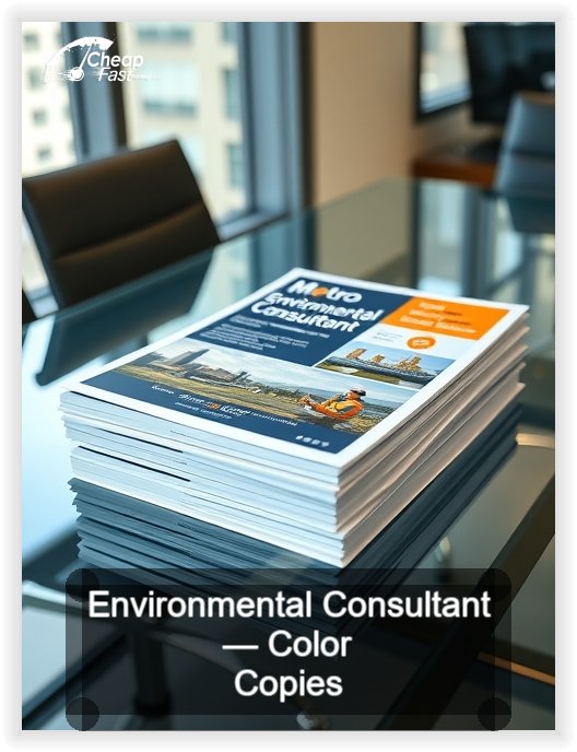 Environmental Consultant business card design sample