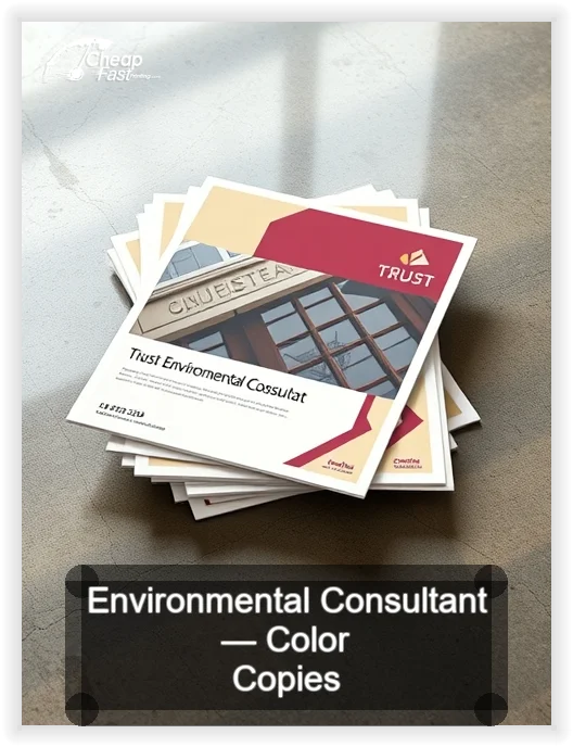 Environmental Consultant business card design sample
