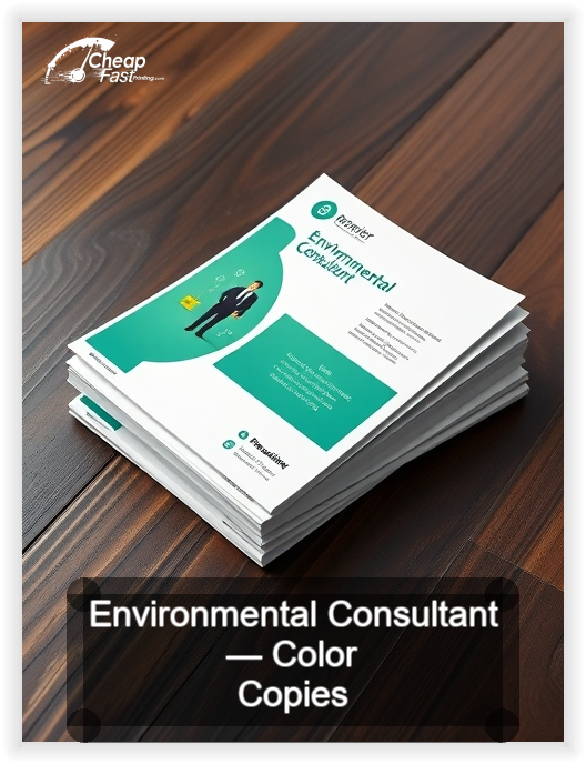 Environmental Consultant business card design sample