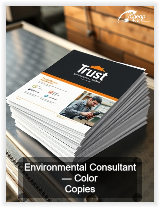 Environmental Consultant business card design sample
