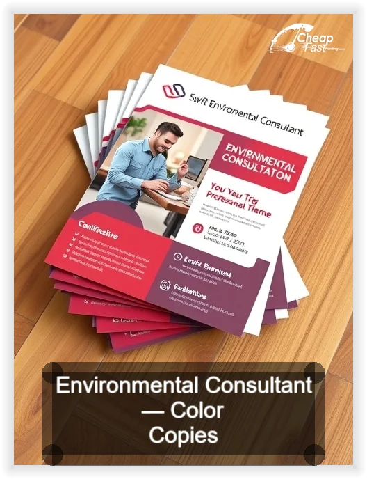 Environmental Consultant business card design sample