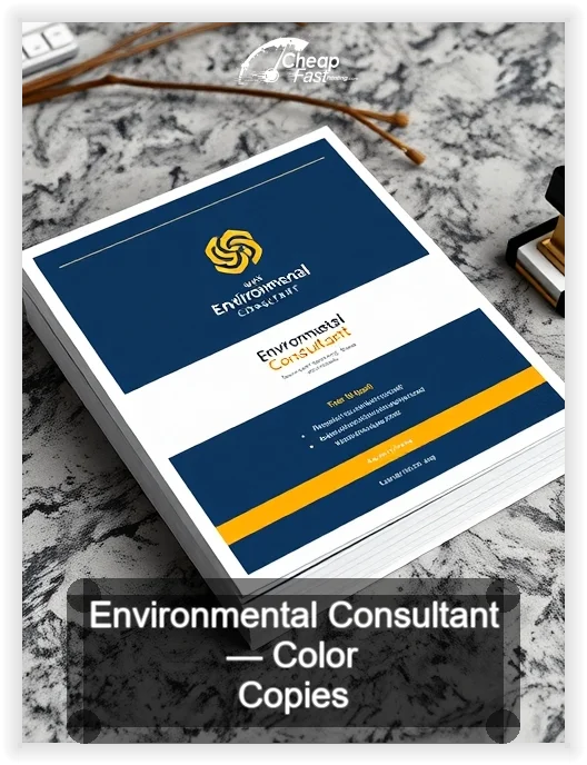 Environmental Consultant business card design sample