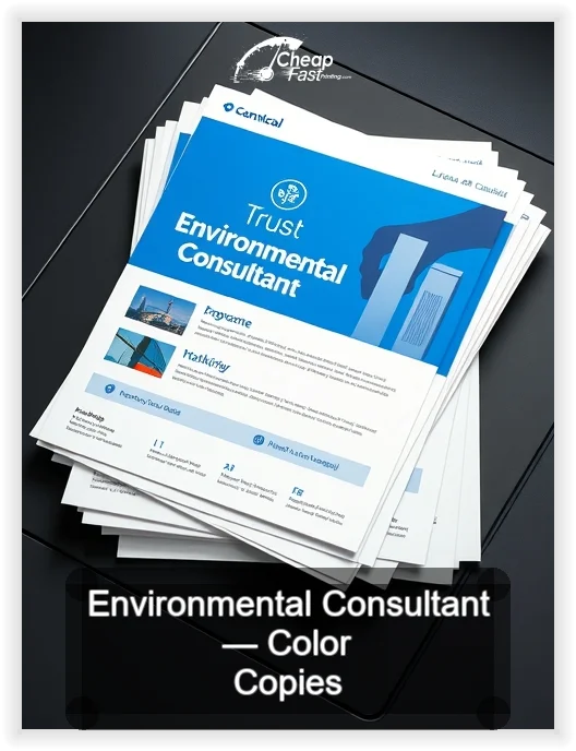 Environmental Consultant business card design sample