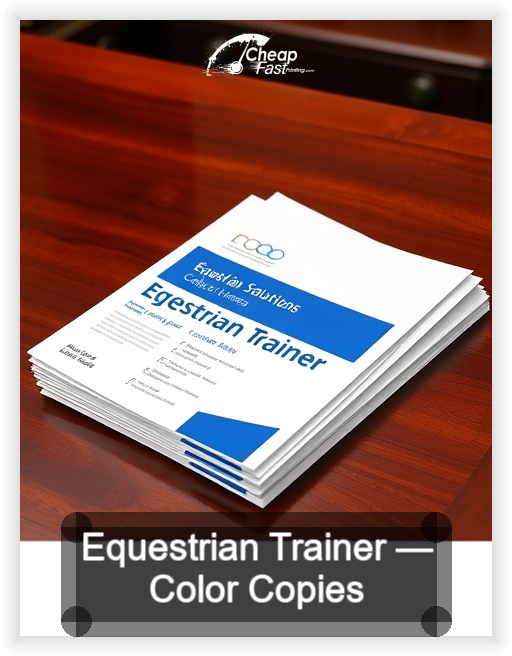 Equestrian Trainer business card design sample