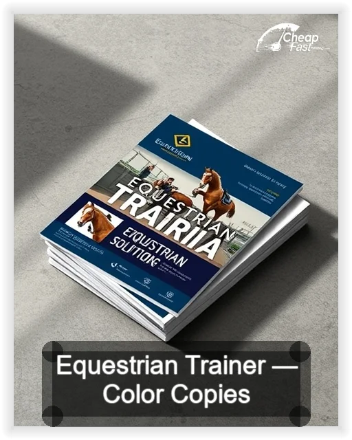 Equestrian Trainer business card design sample