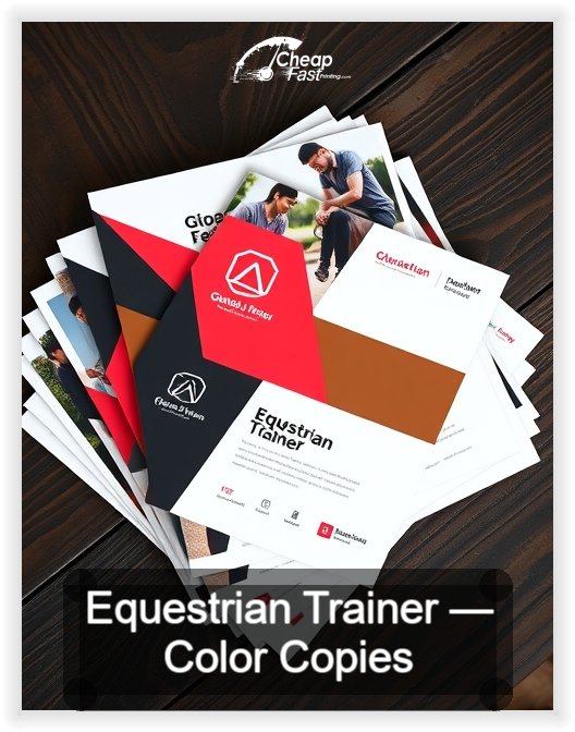 Equestrian Trainer business card design sample