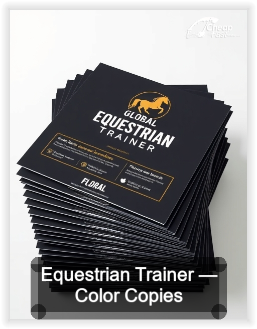 Equestrian Trainer business card design sample