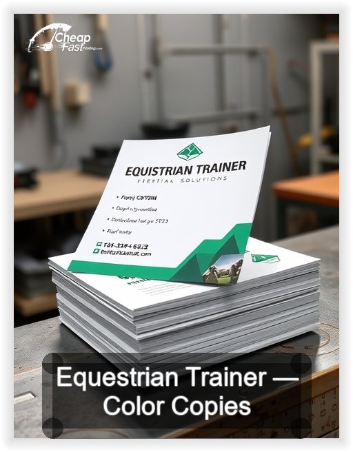 Equestrian Trainer business card design sample