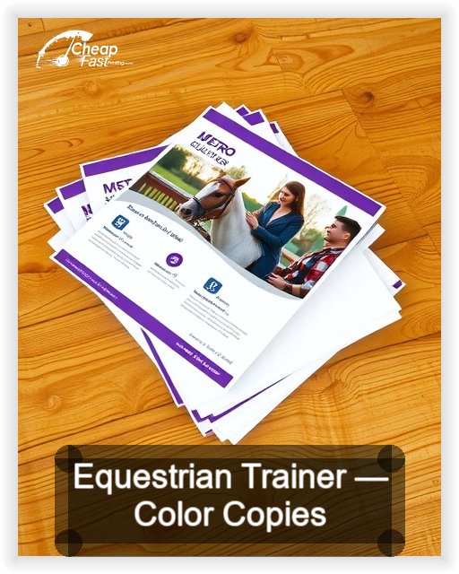 Equestrian Trainer business card design sample