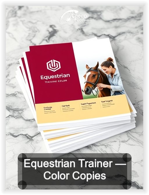 Equestrian Trainer business card design sample