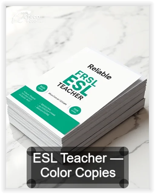 Esl Teacher business card design sample