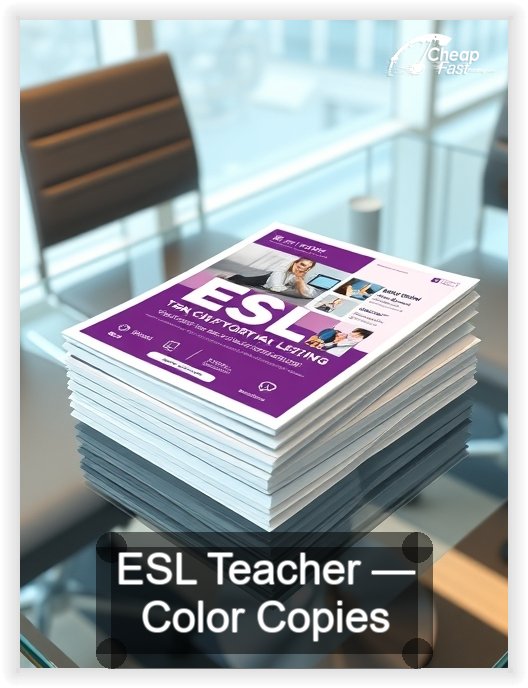Esl Teacher business card design sample