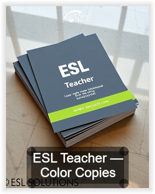 Esl Teacher business card design sample