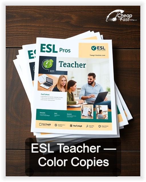 Esl Teacher business card design sample