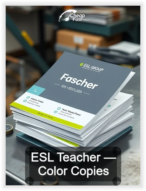 Esl Teacher business card design sample