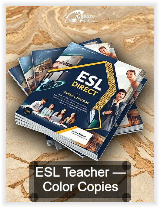 Esl Teacher business card design sample