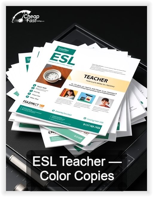 Esl Teacher business card design sample
