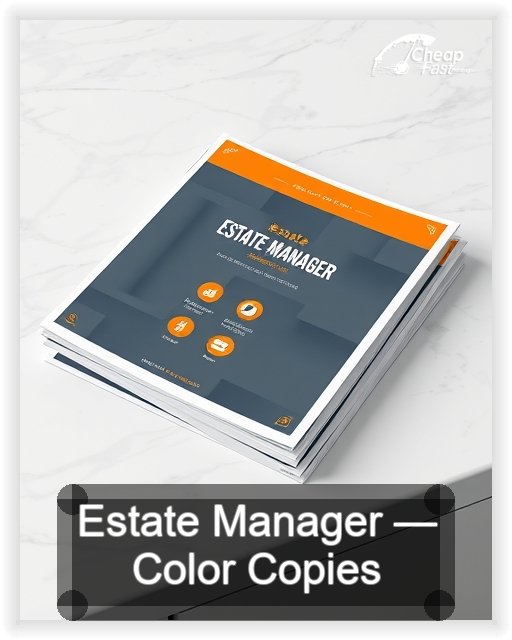 Estate Manager business card design sample